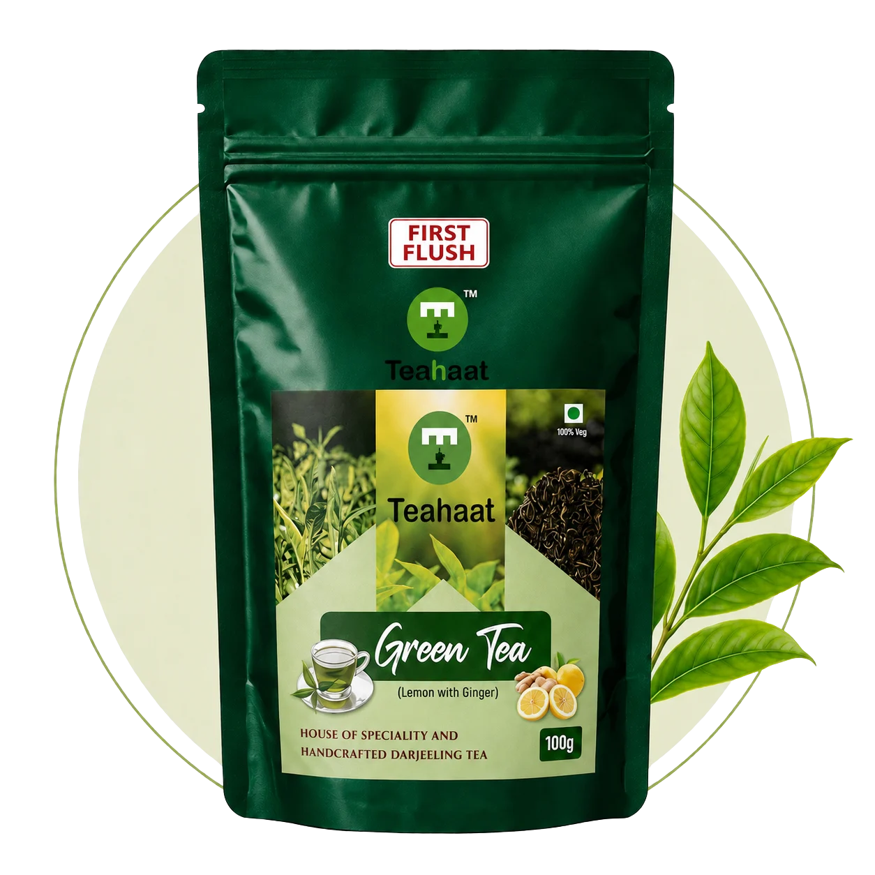 GREEN TEA WITH LEMON & GINGER